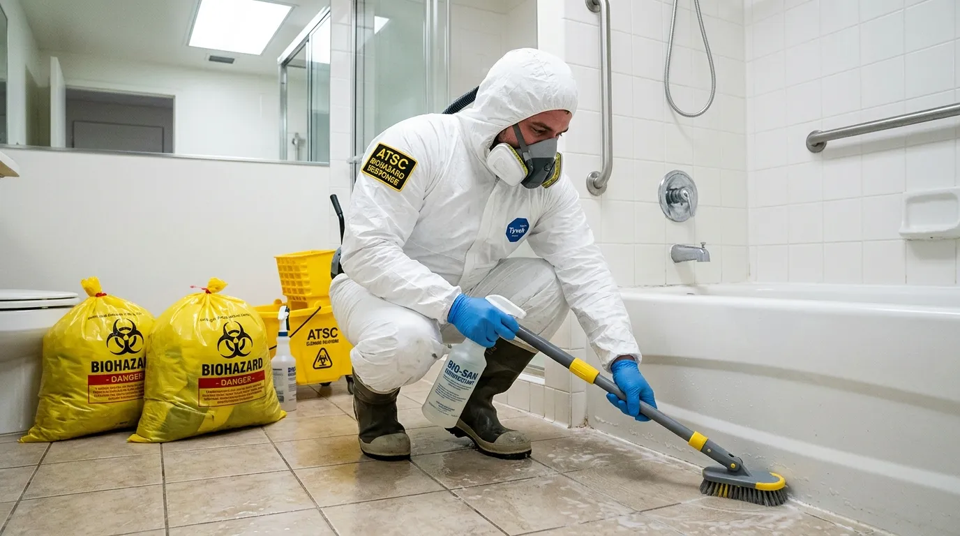 Decontamination equipment deployed for Blood Cleanup in Perris